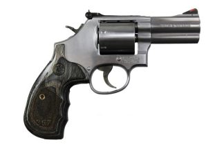 Smith & Wesson S&W 686+ 357 DA 3SS 7R WOOD AS: 150853: 22188145175
